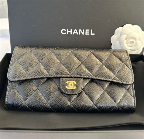 chanel metallic wallet|Chanel classic long flap wallet.